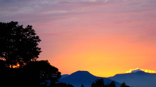 shadow sky orange mountain sunrise east picnik
