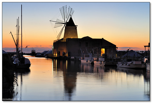 sunset italy sun windmill twilight italia tramonto wind dusk sicily sole sicilia mulino vento trapani mozia mothia