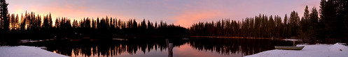 boy sunset panorama lake reflection forest boat tahoe calm national shore scouts sierras bsa campmarinsierra