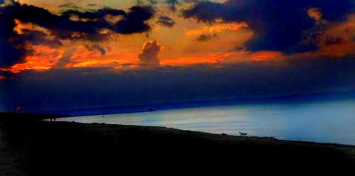 sunset red sky lake beautiful wisconsin sunrise point shoreline superior shore