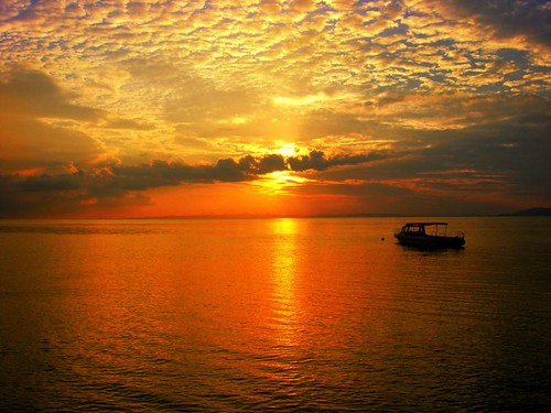 sunset sea nature indonesia asia tramonto sulawesi paints walea tominigulf