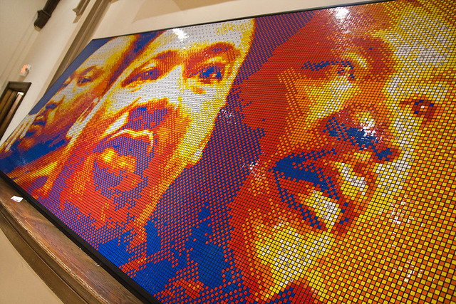 Pete Fecteau Dream Big Rubik's Cube Mosaic ArtPrize 2010October 06, 201016
