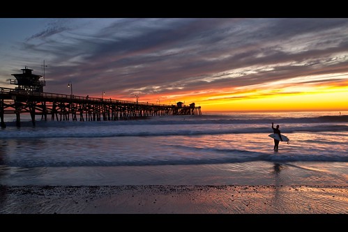 ocean california sunset sky people cloud seascape color beach canon landscape pier twilight surfer wave atmosphere orangecounty sanclemente tone ef1635mmf28liiusm eos5dmarkii