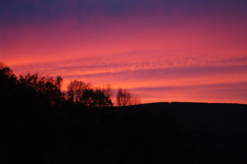 pink autumn sunset sky fall purple pennsylvania