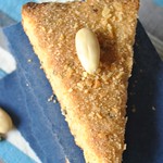 Cornmeal and almond triangles