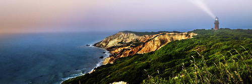 ocean sunset lighthouse cliffs marthasvineyard