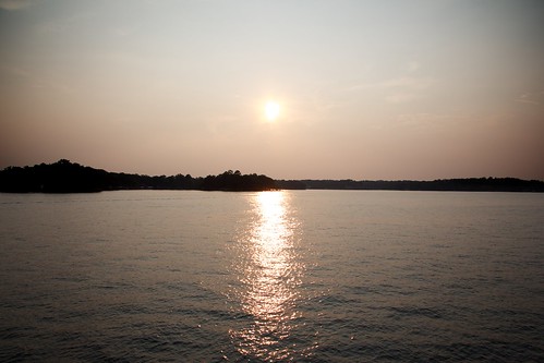 sunset sun lake arkansas hotsprings lakehamilton