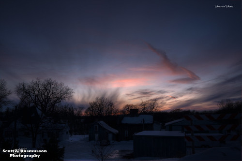christmas city trees winter sunset snow ice minnesota clouds rebel shadows outdoor bluesky powerlines hdr rasmusson t1i