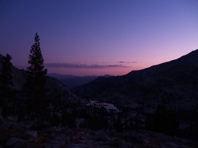 Sunset in Granite Basin.