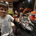 nick showing off his lego kit   emperor palpatine's shuttle