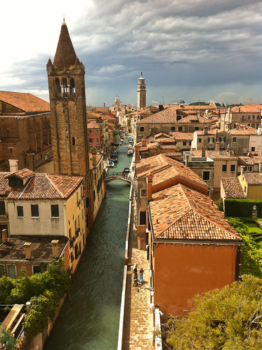 venice italy sun tower clock water rain veneza canal italia cityscape bell venezia itália