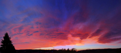 sunset sky panorama minnesota silhouette clouds farm pano panoramic rochester there hdr rochestermn