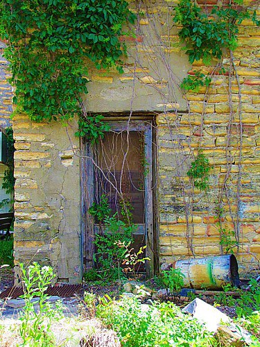 stone neglect alley doors decay kansas smalltown blight doorways glasco