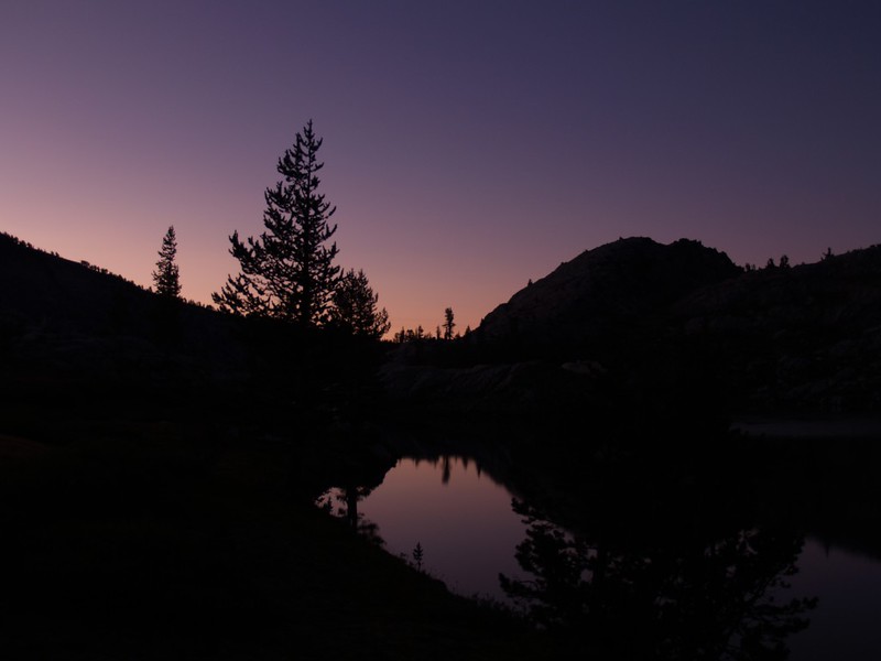 Dawn on Granite Lake.