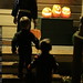 scary jack o lanterns greet trick or treaters