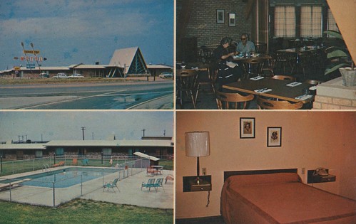 oklahoma vintage postcard motel bestwestern perry roomview aaa poolview restaurantview cherokeestrip quadview