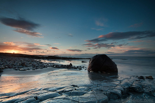 sunset sea seascape rock scotland nikon patterns eastlothian chapelpoint d90 skateraw leefilters