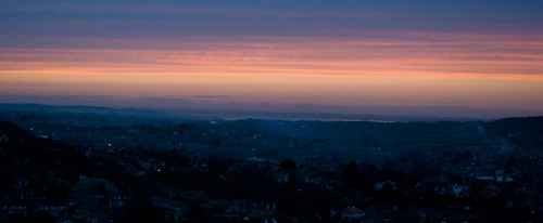 sunset sky panorama newport isleofwight