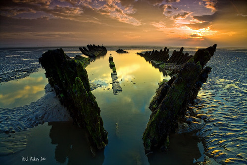sunset beach boat shipwreck nornen