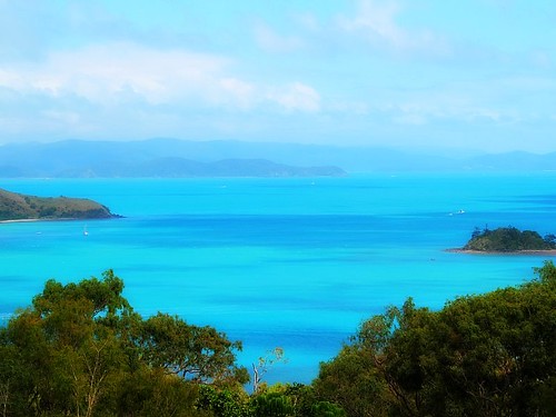 ocean blue sunset sea vacation holiday water island australia queensland tropicalisland hamiltonisland 바닷가 바다 호주 휴가 석양 구름 노을 섬 해변 해밀턴아일랜드