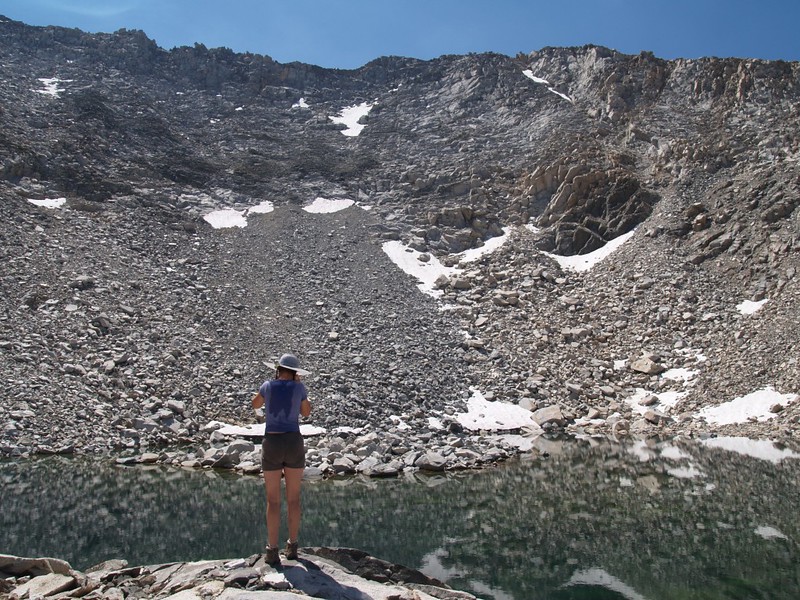 The highest of the Horseshoe Lakes, elevation 11,500 feet.