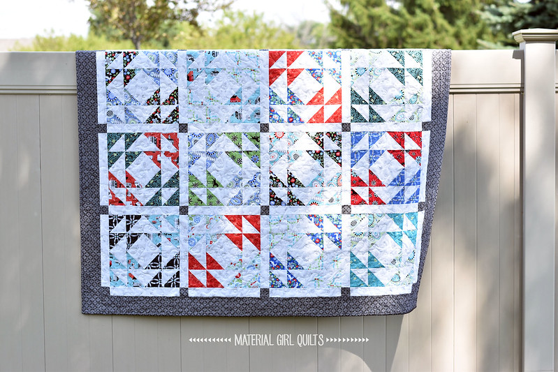 Kaleidoscope Windows Quilt by Amanda Castor of Material Girl Quilts
