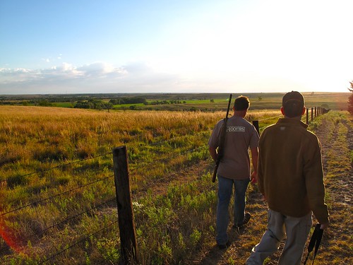 morning family grass sunrise fence landscape early nebraska gun brothers rifle hunting prairie