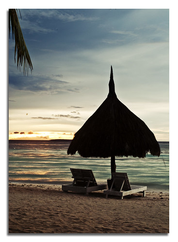 blue sunset red sea sky beach water sand nikon view philippines hut seats bohol d700 pnike