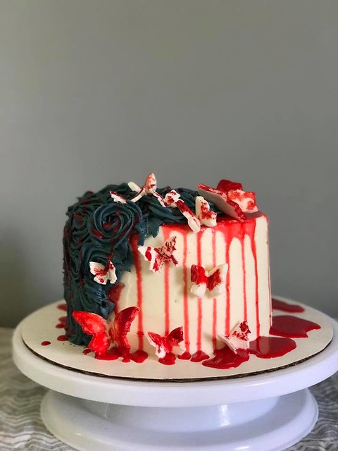 Blood and Butterflies Cake by Jessica Sorrentino