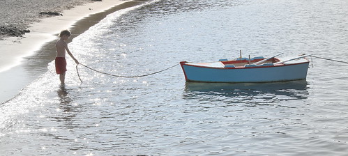 blue boy sunset sea summer sun art beach landscape boat fisherman niceshot greece polonia milos mygearandme