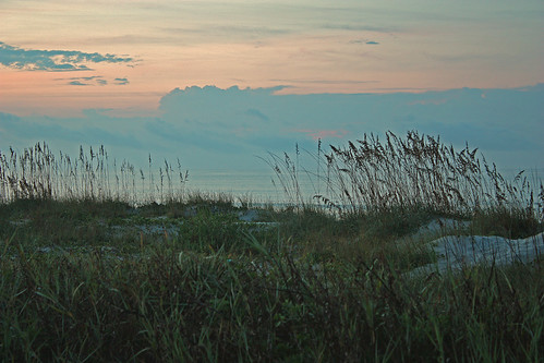 beach clouds sunrise sand waves dunes shoreline northcarolina holdenbeach rudderow