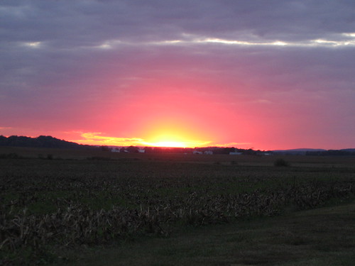 sunset rural