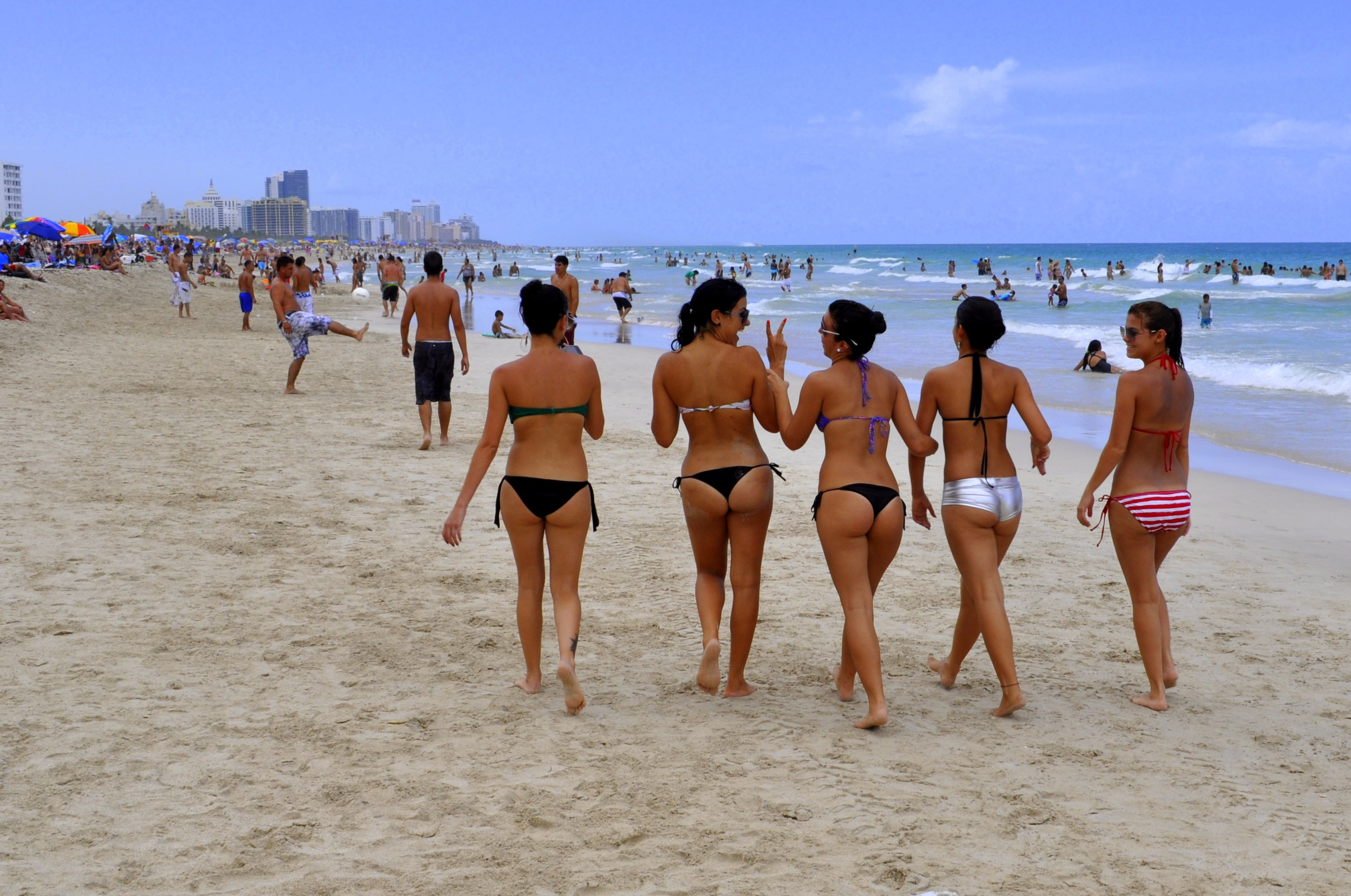 Саус Бич Майами пляж девушки