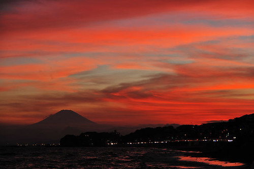 sunset sky beach japan nikon fuji nikkor shonan d3 shichirigahama nikond3 gettyimagesartistpicks gettyimagesjapan13q2
