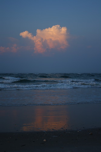 reflection sunrise sand carolina countyncnorth beachemerald islecarteret