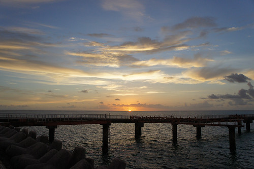 ocean sunset sea summer sky beach japan horizon okinawa 夏 沖縄 ビーチ 下地島