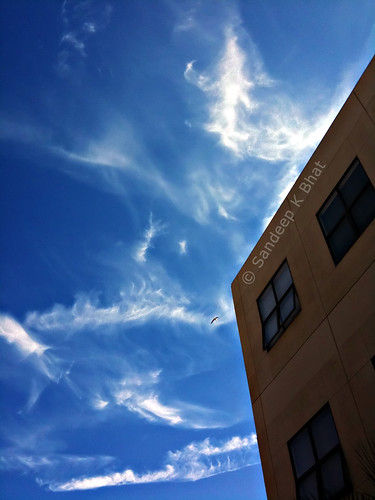 blue sky building clouds parking lot engineering ucsb formations 3gs iphone courtyardcafe engrii
