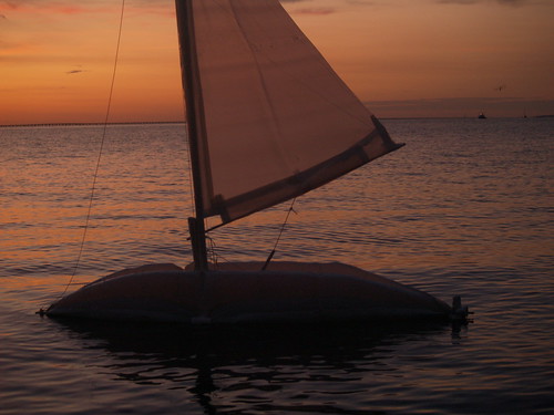 new sunset lake water sunrise robot orleans sailing open daniel inflatable cesar romantic hunter 003 pontchartrain harada labb protei opensailing labucketbrigade