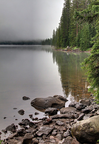 morning mist lake reflections colorado reservoir grandmesa islandlake