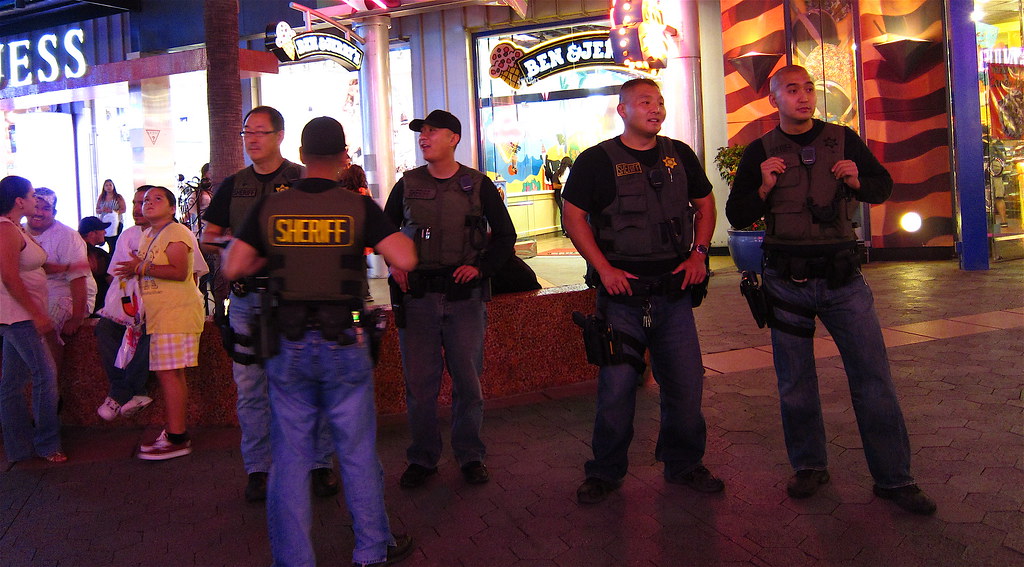 Deputies checking out the chicks at City Walk