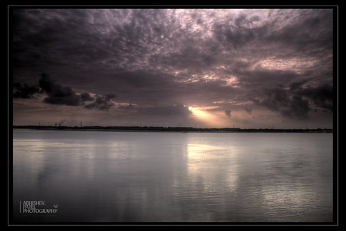 india lake beautiful clouds sunrise canon reflections river lens photography yamaha kit abhishek hdr patel gujarat surat 500d 1855is