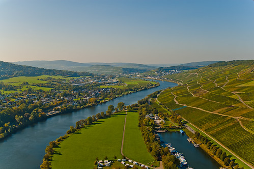 water yellow river germany flying landing trier mosel