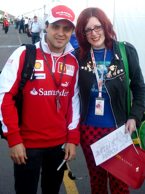 Me with Felipe Massa