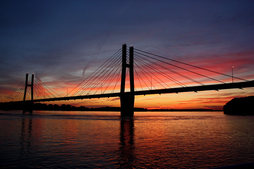 bridge sunset quincy illinois baybridge quincyil