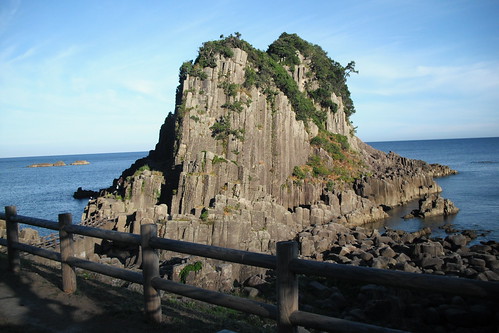 japan coast rocks echizen