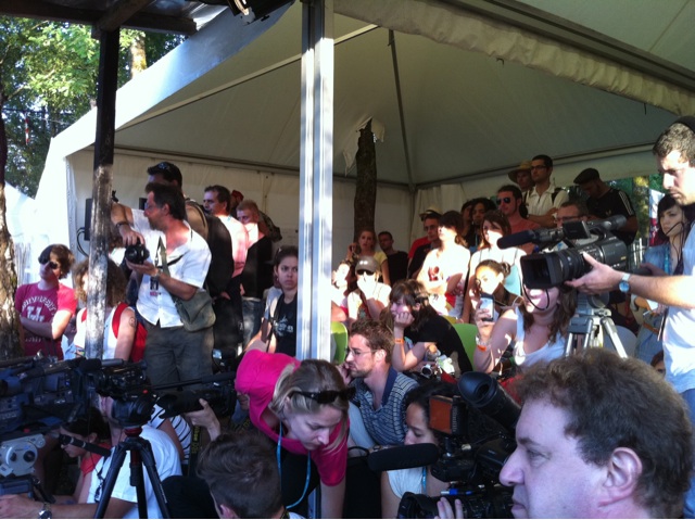 Beaucoup de journalistes pour Mika #soblive #eurocks