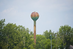 Lesourdsville Lake Park Americana Water Tower, Nikon, D90, 55-200 VR