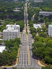 Apalachee Parkway from atop State Capitol, Tallahassee