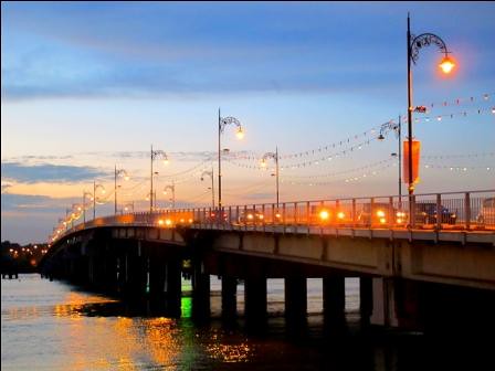 bridge sunset scenery dusk muar bandarmaharani tfltfl