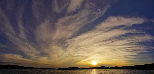 sunset sunsetbeach clouds tamron16300mm inletny inletnewyork hamiltoncounty adirondacks fourthlake panorama